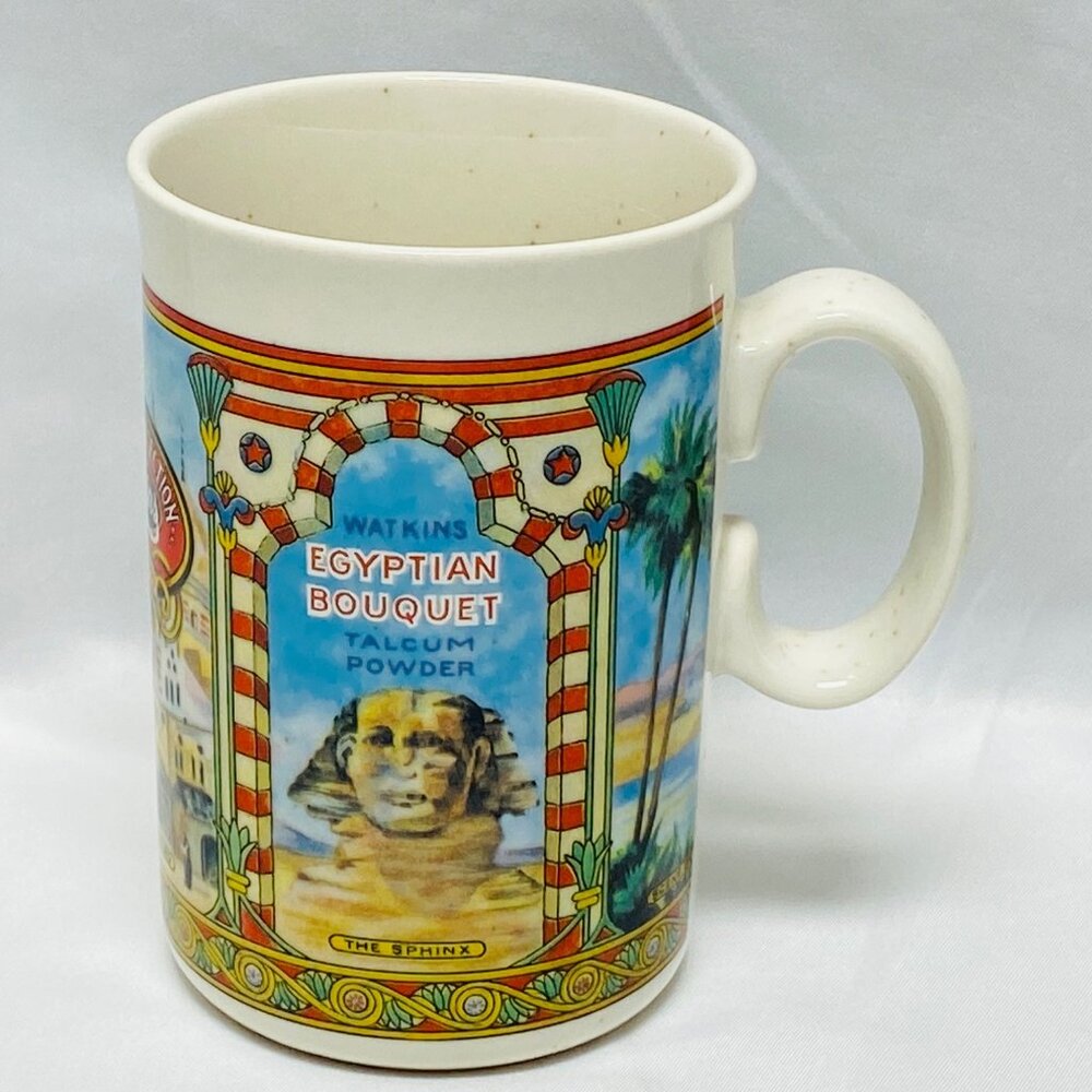 Watkins Egyptian Bouquet Talcum Mug 12 Oz Heritage Collection 1992